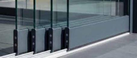SMART Glaselement mit vormontiertem HA-Profil und Laufwagen